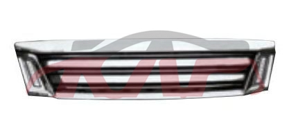 For Nissan 2687e26/nv350 2014 Limited&nbsp;grille W/led Running Lamp Chrome&black&nbsp;, Nissan  Grille Guard, Urvan Parts-