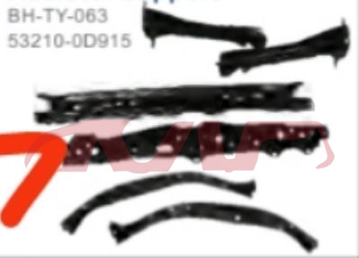 For Toyota 2272014 Yaris&nbsp;radiator Support&nbsp;53210-0d915, Yaris Auto Accessorie, Toyota  Auto Part-53210-0D915