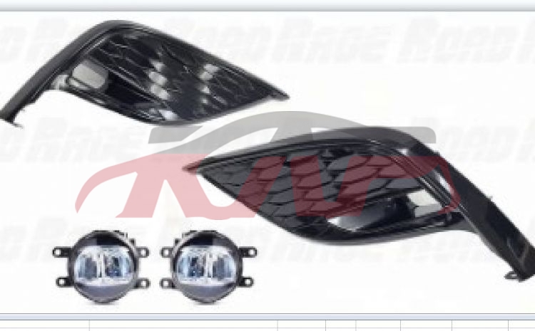 适用于丰田2021 凯美瑞SE  美版&nbsp;雾灯组合（包含线束开关）&nbsp;, 丰田 雾灯加雾灯框, 凯美瑞 汽车配件运输价格-