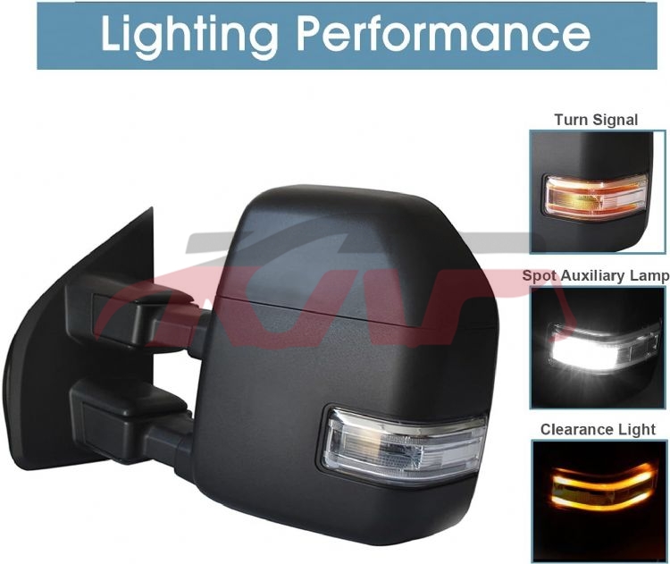 For Ford 33092018-2022 F250&nbsp;mirror&nbsp;, Ford  Auto Lamp, Super Duty Car Part-