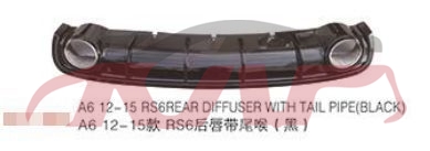 For Audi 7892012-2015 A6 C7&nbsp;rear Lip Tail Throat Kit&nbsp;, A6 Basic Car Parts, Audi   Car Body Parts-