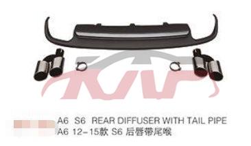 For Audi 7892012-2015 A6 C7&nbsp;rear Lip Tail Throat Kit&nbsp;, Audi   Car Body Parts, A6 Car Accessorie-