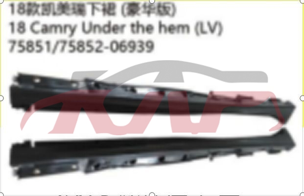 For Toyota 10262018-2020 Camry&nbsp;lower Skirt Edge, Deluxe&nbsp;7585106939 7585206939, Camry Cheap Auto Parts, Toyota   Automotive Parts-7585106939 7585206939