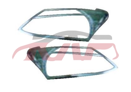 For Isuzu 18342015 Dmax&nbsp;front Headlight Frame, Chrome&nbsp;, Isuzu  Auto Part, D-max Replacement Parts For Cars-