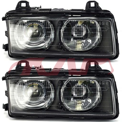 For Bmw 3450e36 1992-1999&nbsp;front Head Lamp, Black&nbsp;l:63121393272   R:63121393271, Bmw  Car Headlamps Bulb, 3  Car Accessorie-L:63121393272   R:63121393271