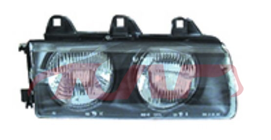 For Bmw 3450e36 1992-1999&nbsp;front Head Lamp, Usa&nbsp;, Bmw   Headlight Headlamp, 3  Parts-
