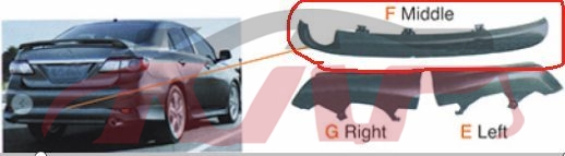 For Toyota 26352010 Corolla Middle East&nbsp;auto Bumper Guard&nbsp;, Corolla Car Parts, Toyota  Auto Part-