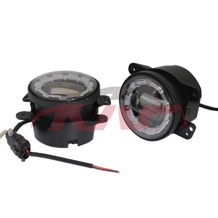 For Lens3551&nbsp;projector Lens&nbsp;4 Round Led Drl Fog Light 6000k White Halo Ring Fog Lights Car Auto Lighting System For Wrangler Jk Tj Lj Gr Cherokee, Lens Car Parts, Lens Auto Part-4 Round Led DRL Fog Light 6000K White Halo Ring Fog Lights Car Auto Lighting System for Wrangler JK TJ LJ Gr Cherokee