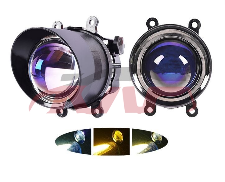 For Lens3551&nbsp;projector Lens&nbsp;3 Inch 45w Led Fog Light Assembly Bi Fog Light Projector Lens White Yellow Car Led Lamps For Toyota L Cruiser Prado Car, Lens Car Parts, Lens  Automotive Parts-3 Inch 45W LED Fog Light Assembly Bi Fog Light Projector Lens White Yellow Car LED Lamps for Toyota L Cruiser Prado Car
