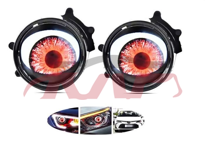 For Lens3551&nbsp;projector Lens&nbsp;3 Inch 12v Car Headlight Blink Devil Eyes Car Light Accessories, Lens  Automotive Accessories, Lens Auto Accessorie-3 Inch 12V Car Headlight Blink Devil Eyes Car Light Accessories