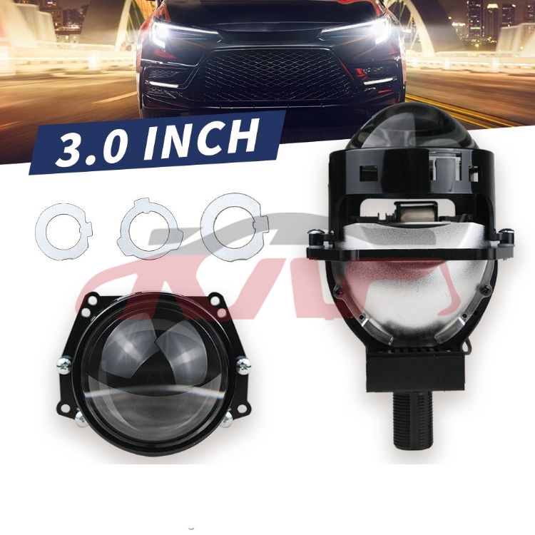 For Lens3551&nbsp;projector Lens&nbsp;3 Inch Bi Led Projector Lens 12v Bulb Headlight High Low Beam Projector Led Headlight, Lens Auto Lamps, Lens Basic Car Parts-3 Inch Bi Led Projector Lens 12V Bulb Headlight High Low Beam Projector Led Headlight