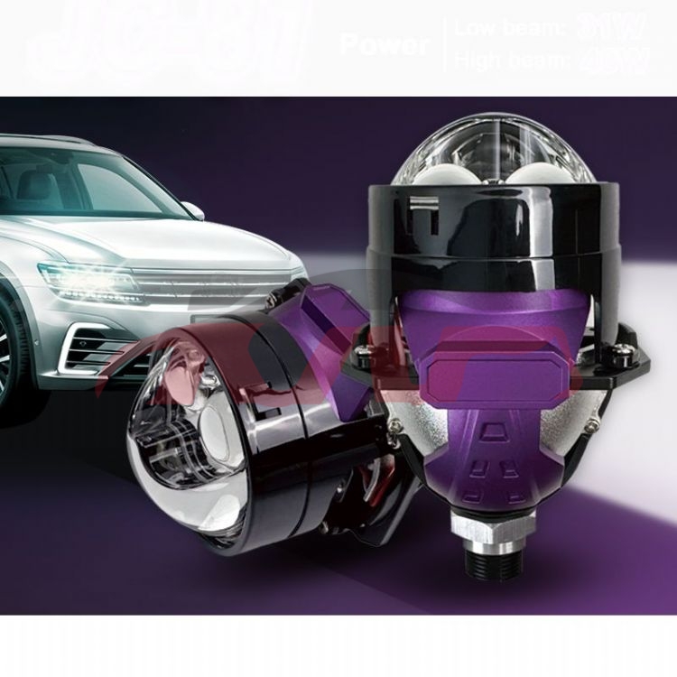 For Lens3551&nbsp;projector Lens&nbsp;2.5-inch Bi Led Projector Lens Headlight 48w High/low Beam Car Led Bulbs H7 9005 9006 Mini Projector Lens For Cars, Lens Auto Parts Catalog, Lens  Automotive Accessories-2.5-Inch Bi LED Projector Lens Headlight 48W High/Low Beam Car LED Bulbs H7 9005 9006 Mini Projector Lens for Cars