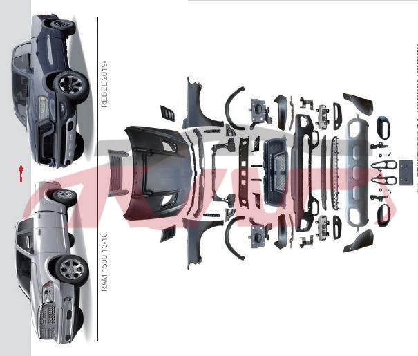 For Dodge 21152013-2018 1500 Classic&nbsp;18升级&nbsp;, Dodge   Automotive Accessories, Ram Car Parts Store-