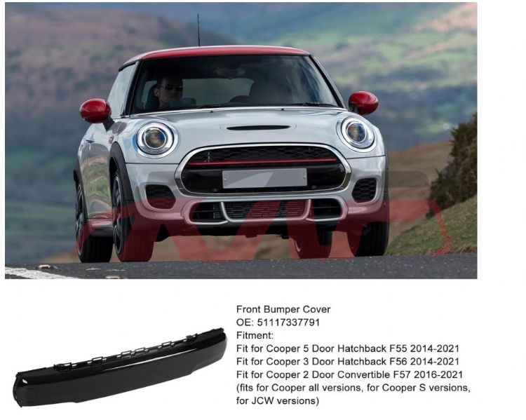 For Bmw 2322f56 2013-2023&nbsp;bumper Guard For Car&nbsp;51117337791, Bmw  Auto Part, Mini Automotive Parts Headquarters Price-51117337791