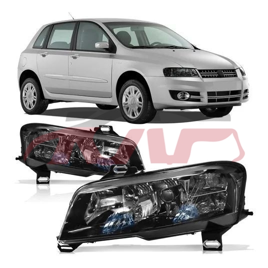 For Fiat 35782003-2011 Stilo&nbsp;head Lamp, Black&nbsp;, Fiat  Headlight, Stilo Auto Parts Catalog-