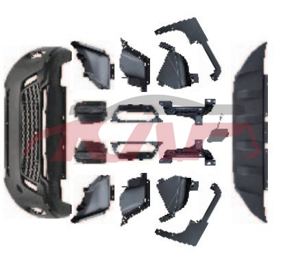 For Land Rover 1224discovery Sport   2020-2024&nbsp;front Bumper Assembly, High Type&nbsp;lr127519, Discovery Sport Car Accessorie, Land Rover  Front Bumper Cover-LR127519